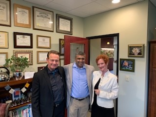 Dr. Reddy, currently running for is currently running for the Kansas 3rd District Congress seat, visits O'Brien Pharmacy